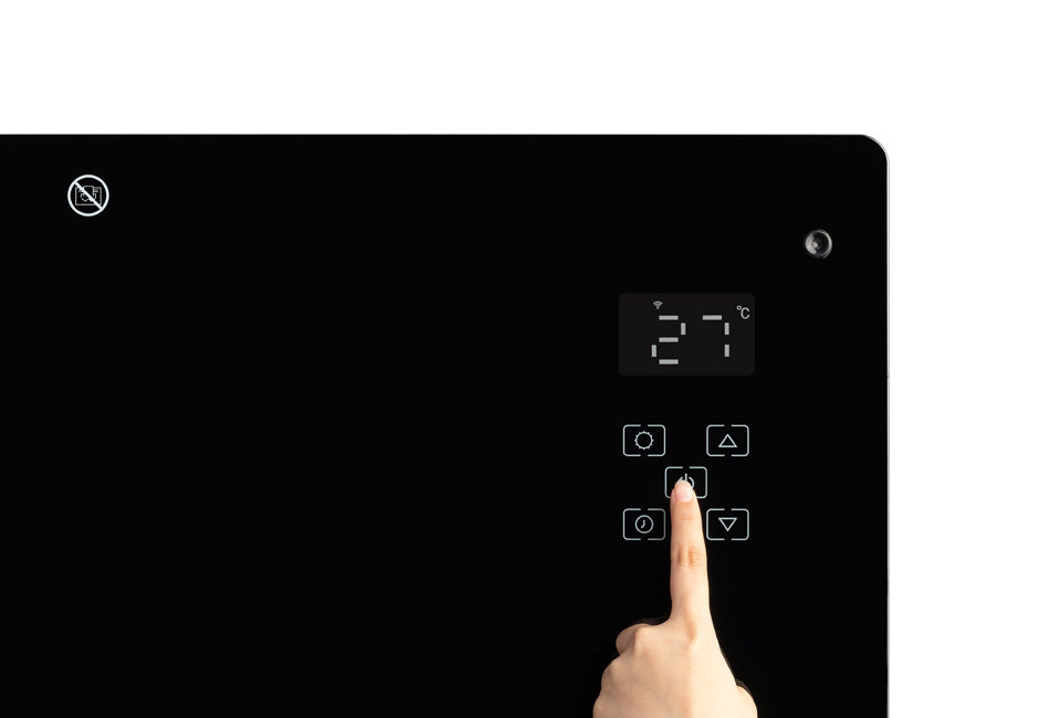 Slim verwarmingspaneel met instelbare timer