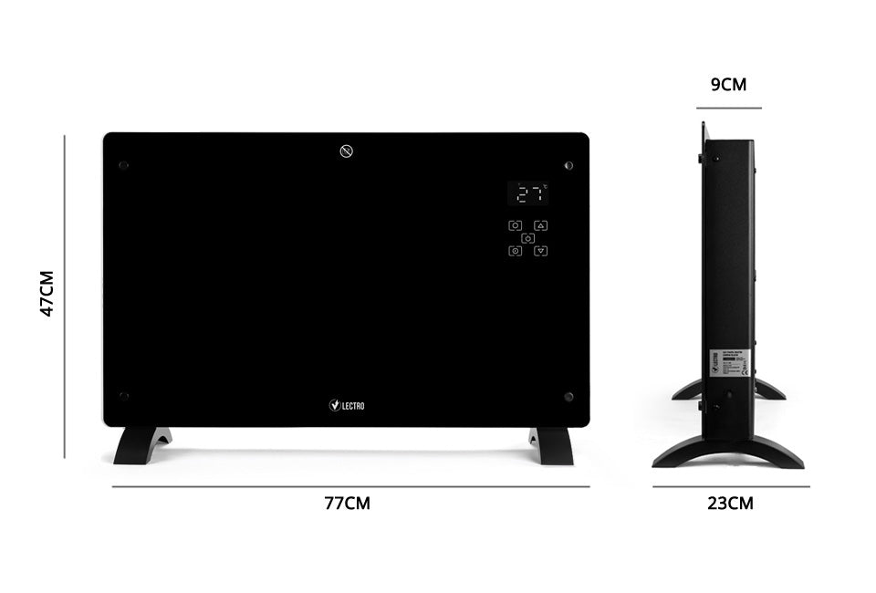 Slim verwarmingspaneel met instelbare timer