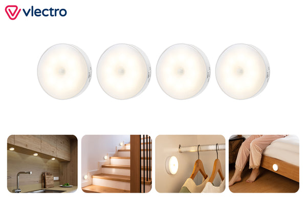 Set van 4 ledspots met sensor