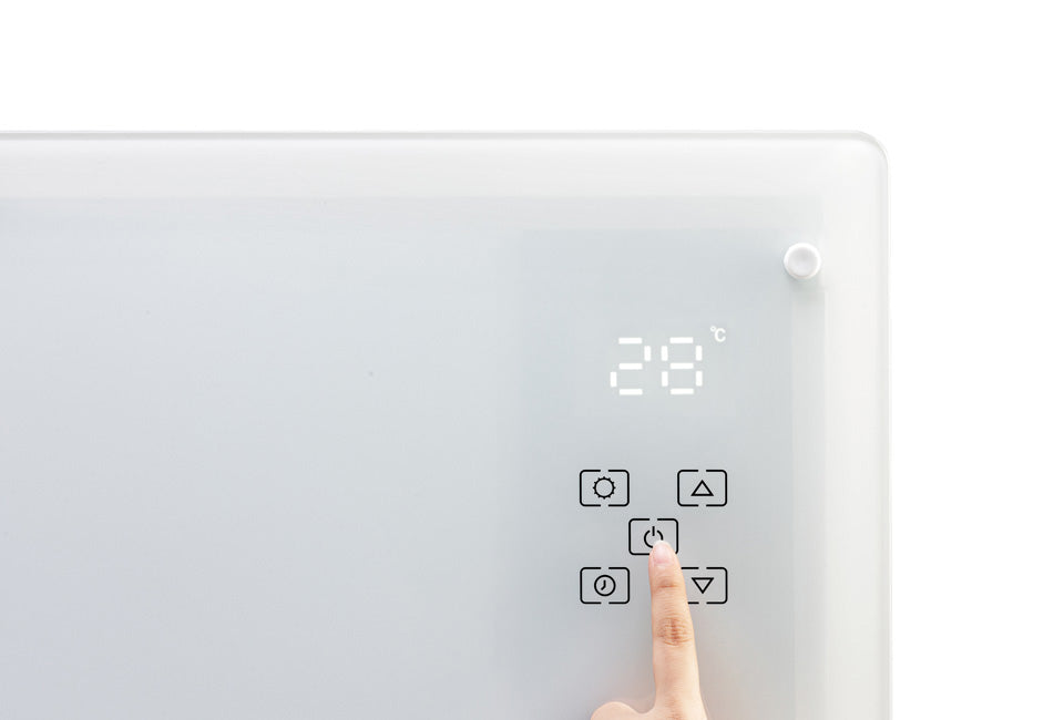 Slim verwarmingspaneel met instelbare timer