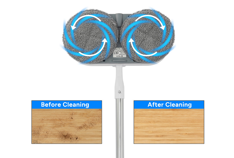 Draadloze roterende vloerreiniger