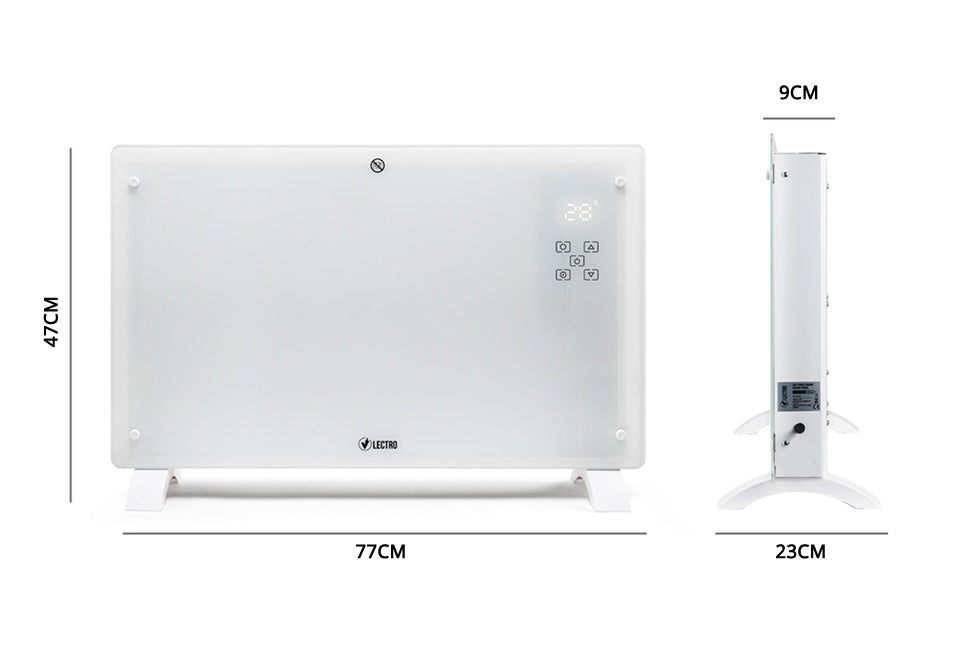 Slim verwarmingspaneel met instelbare timer