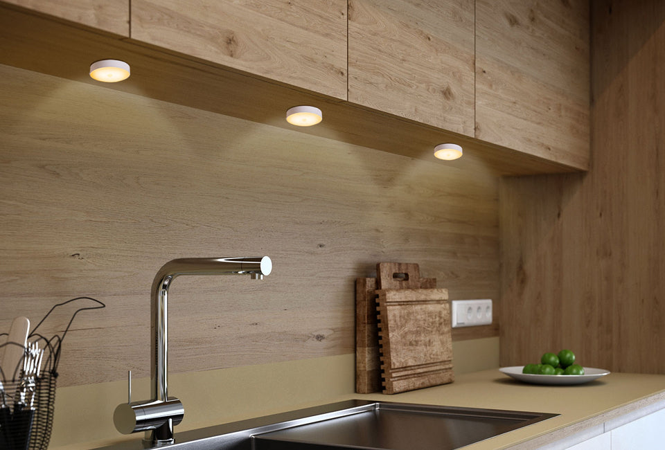 Set van 4 ledspots met sensor