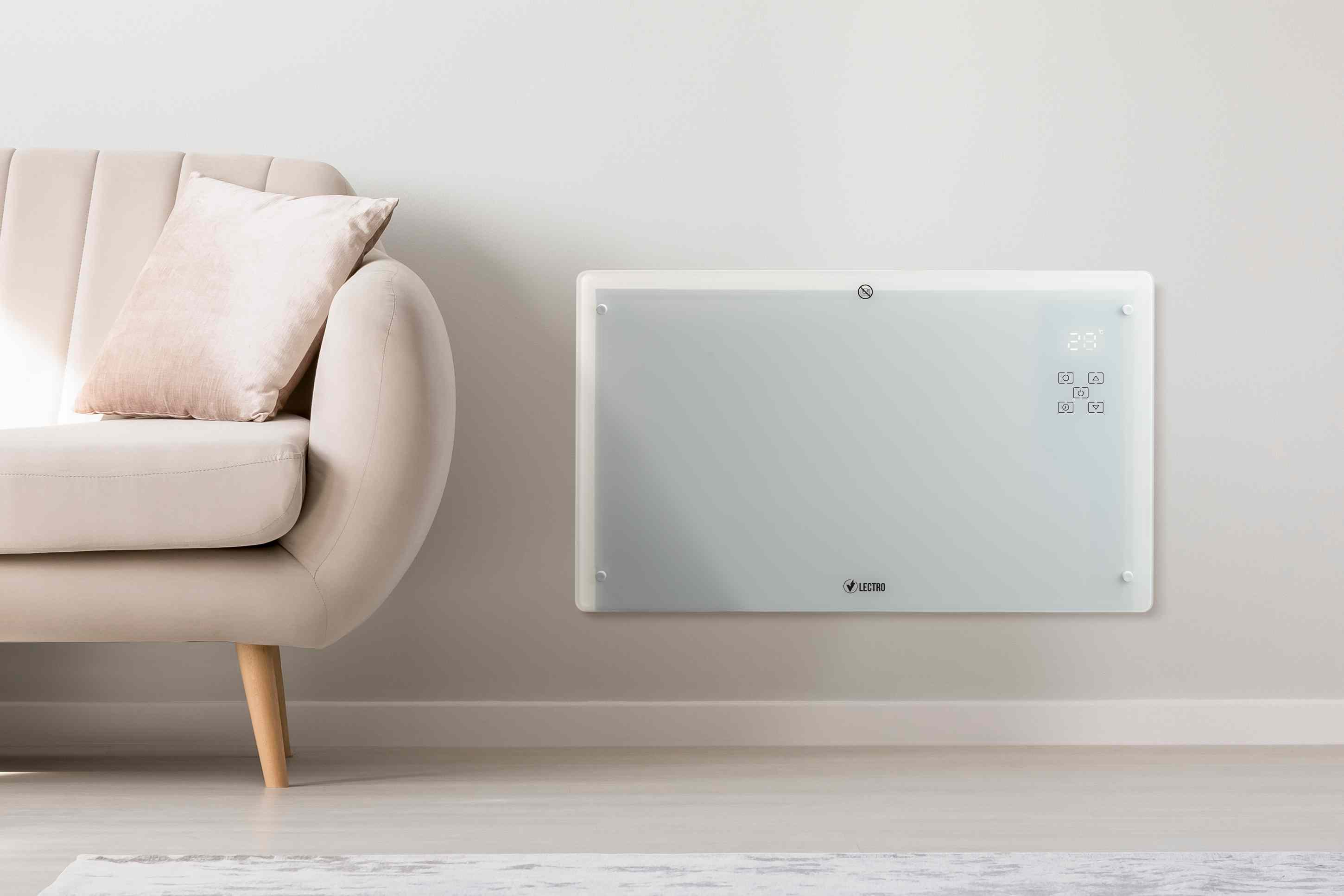 Slim verwarmingspaneel met instelbare timer