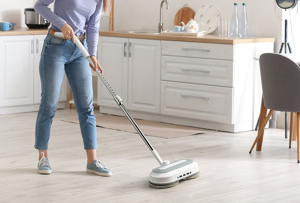 Draadloze roterende vloerreiniger