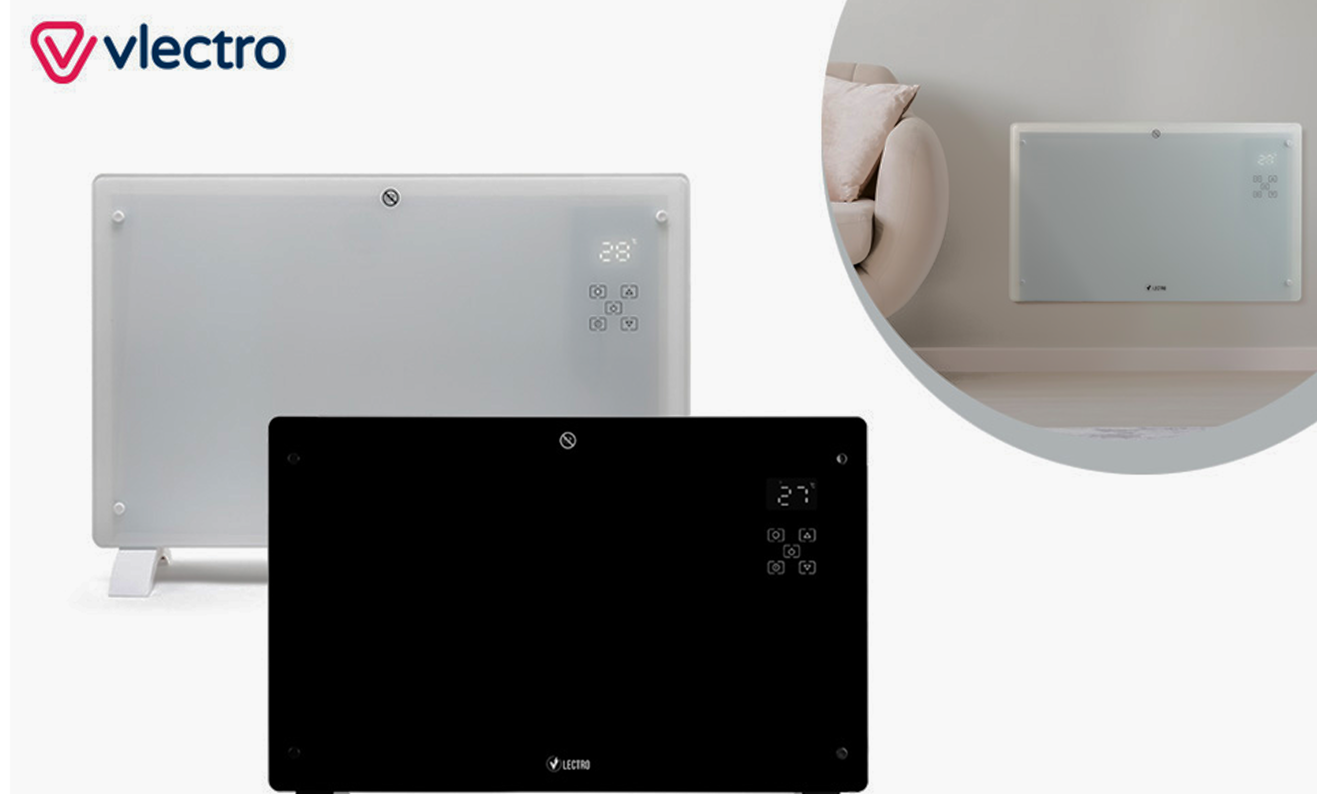 Slim verwarmingspaneel met instelbare timer